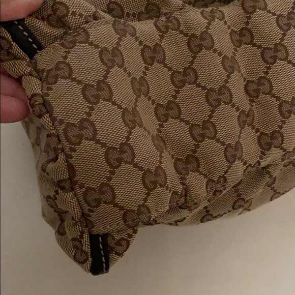 Authentic Gucci Medium Canvas GG Logo Hobo - Picture 13 of 13